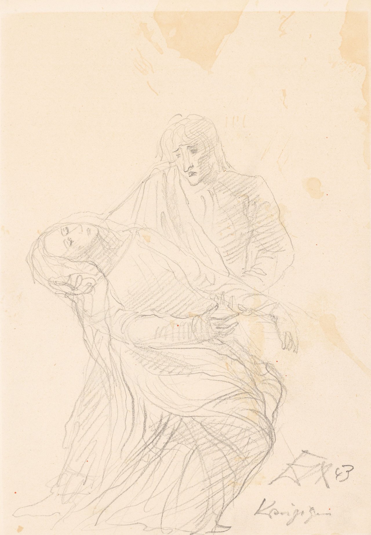 Auf diesem Bild ist das folgende Kunstwerk zu sehen: Otto Dix. „Kreuzigung“. 1943.