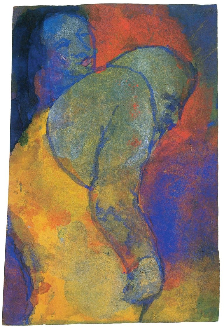 This picture shows the following artwork: Emil Nolde. Der Alte.