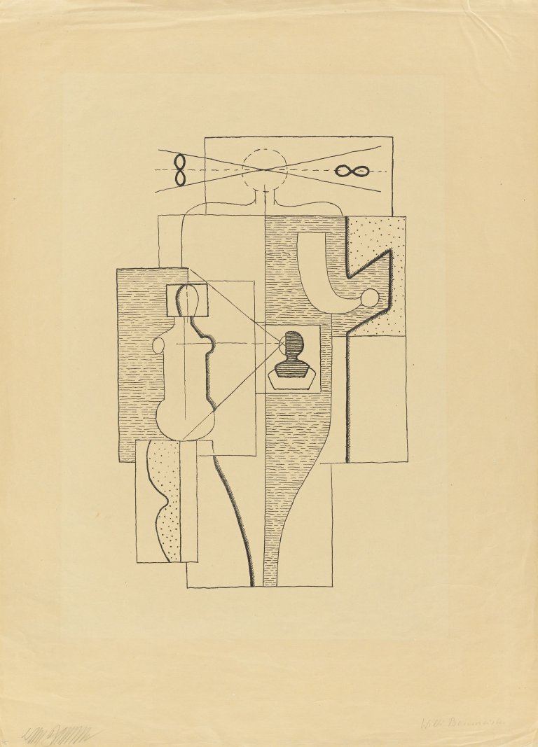 Auf diesem Bild ist das folgende Kunstwerk zu sehen: Willi Baumeister. „Der Maler“. 1920/21.