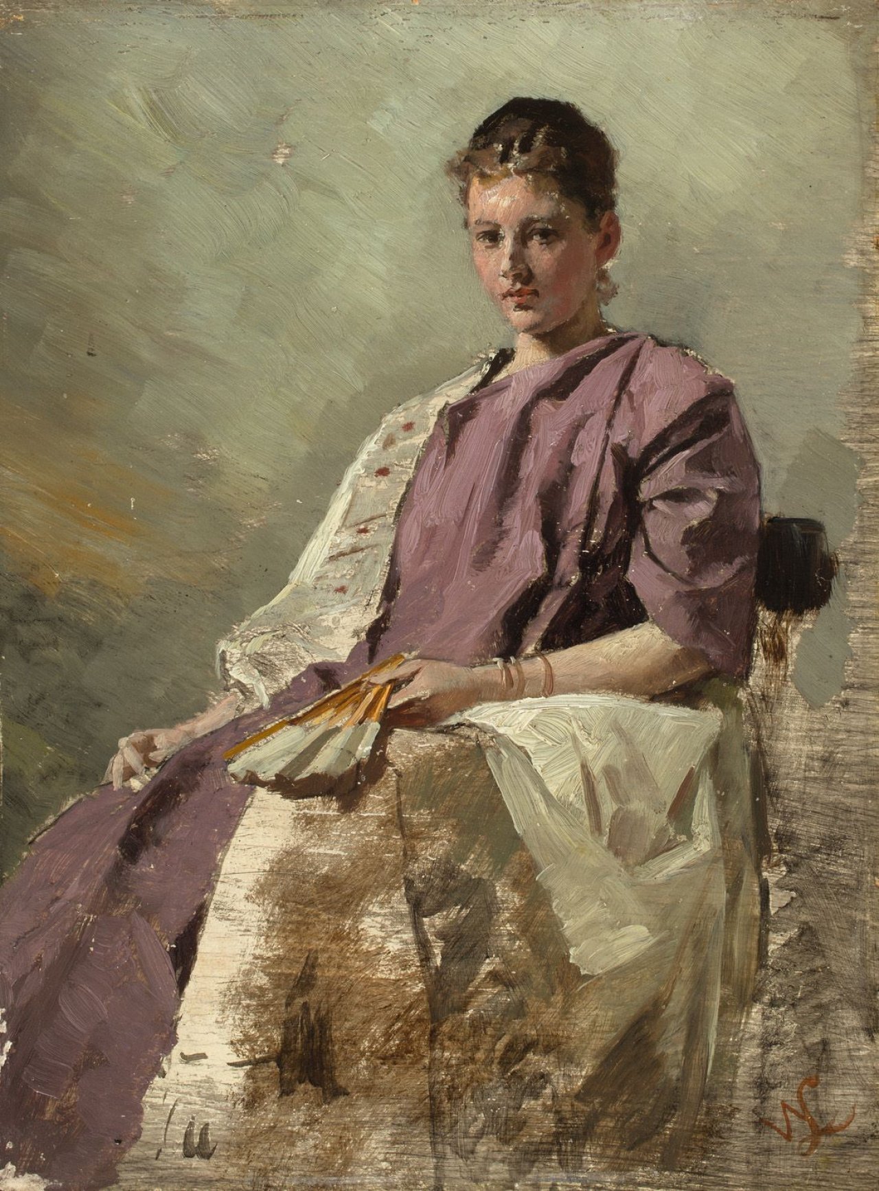 Catalog image of Bildnis Frau Neugebauer. 1894