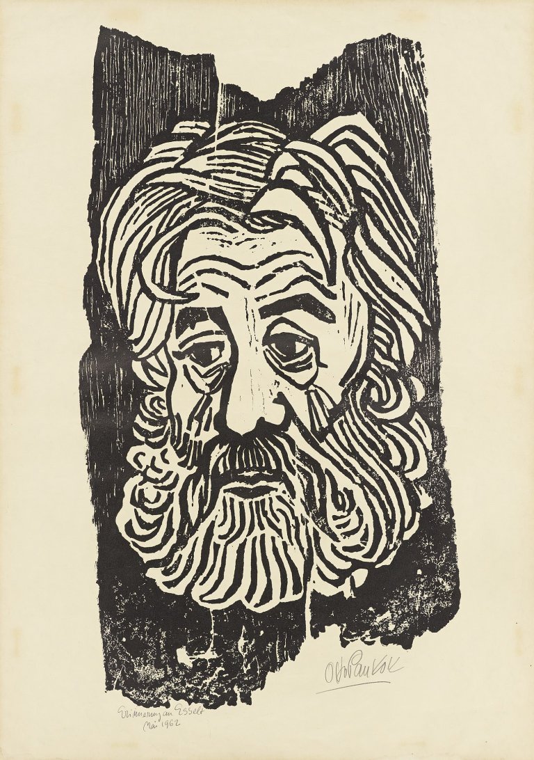 Auf diesem Bild ist das folgende Kunstwerk zu sehen: Otto Pankok. „Selbst“. 1948.