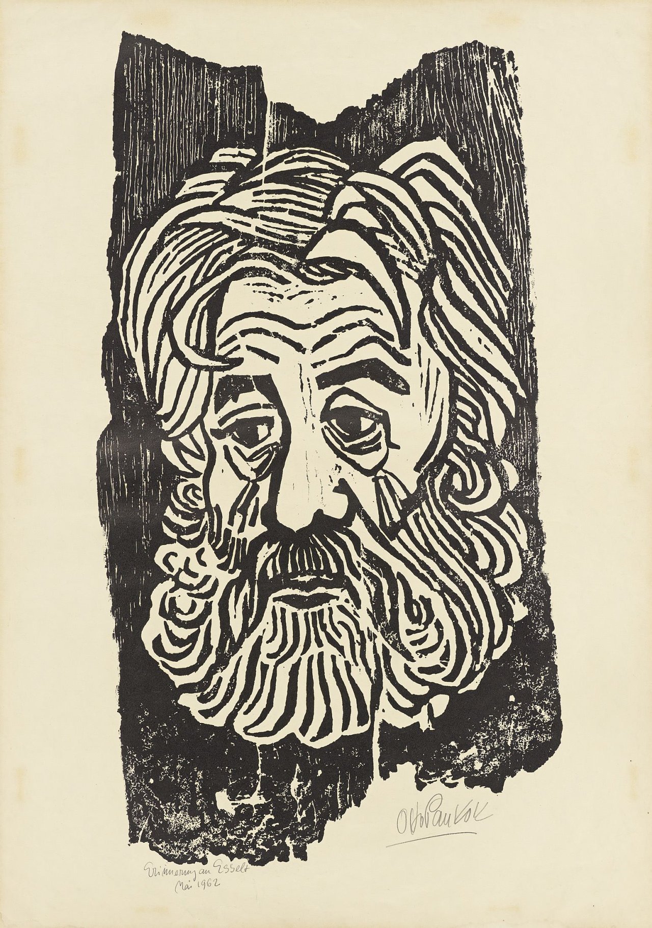 Auf diesem Bild ist das folgende Kunstwerk zu sehen: Otto Pankok. „Selbst“. 1948.