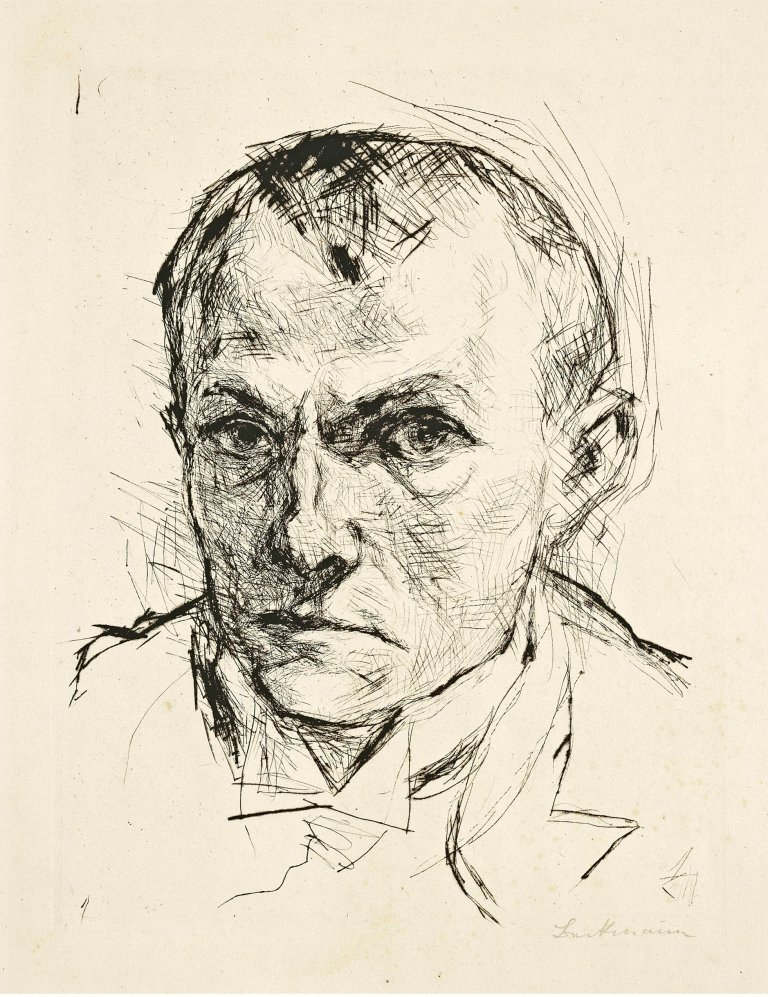 Auf diesem Bild ist das folgende Kunstwerk zu sehen: Max Beckmann. „Selbstbildnis“. 1914.