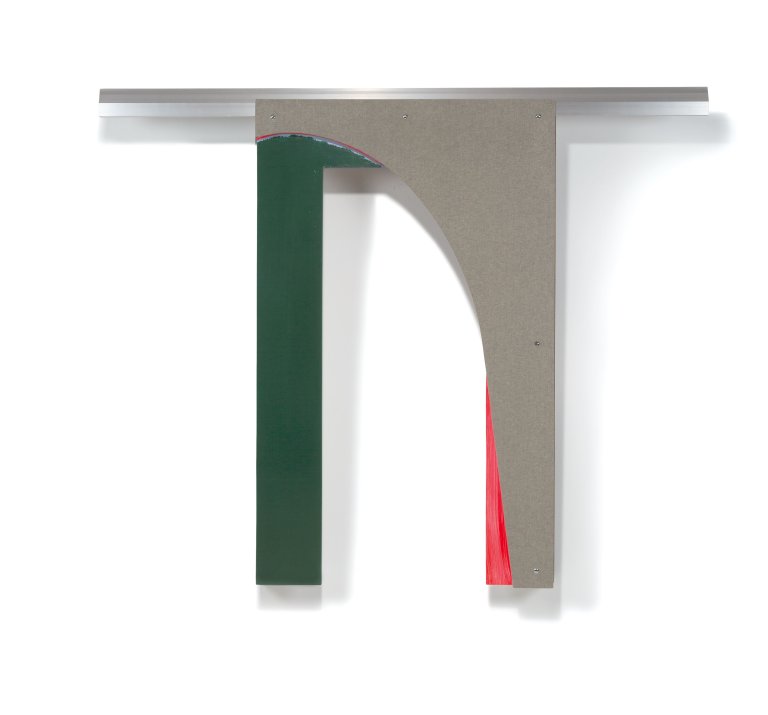 Auf diesem Bild ist das folgende Kunstwerk zu sehen: Thomas Scheibitz. Ohne Titel (Relief). 2004.