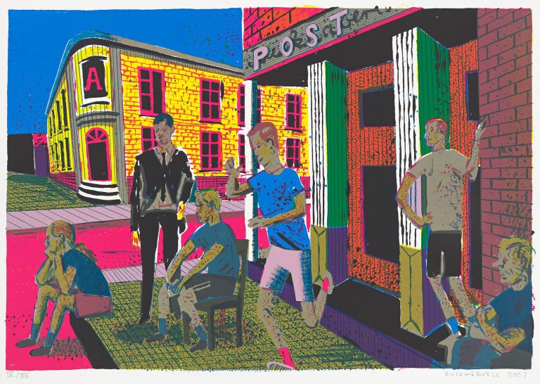 Auf diesem Bild ist das folgende Kunstwerk zu sehen: Christoph Ruckhäberle. Post. 2003.