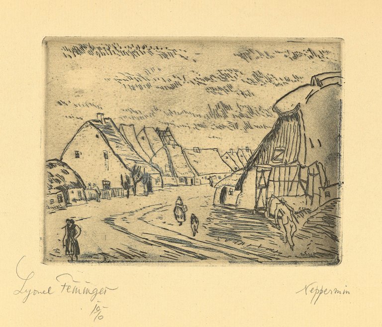 Auf diesem Bild ist das folgende Kunstwerk zu sehen: Lyonel Feininger. „Neppermin“. 1910/11.