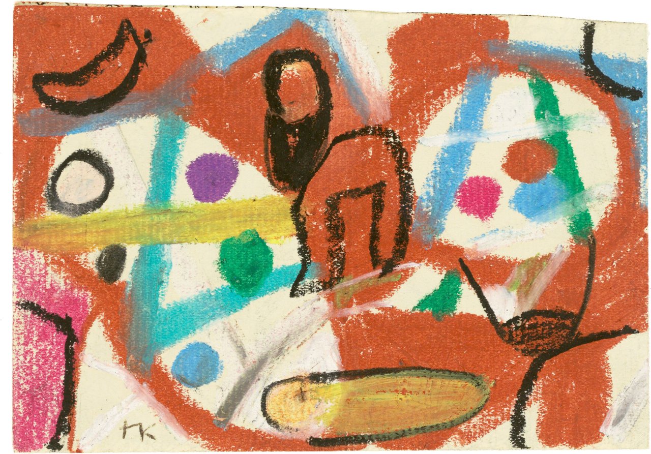 Auf diesem Bild ist das folgende Kunstwerk zu sehen: Ida Kerkovius. Ohne Titel. 1950er- oder 60er-Jahre.