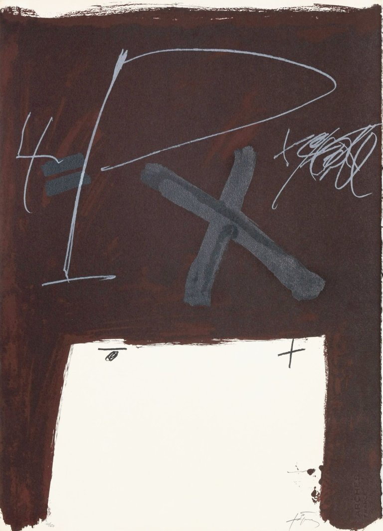 Auf diesem Bild ist das folgende Kunstwerk zu sehen: Antoni Tàpies. „Ohne Titel“. 1974.