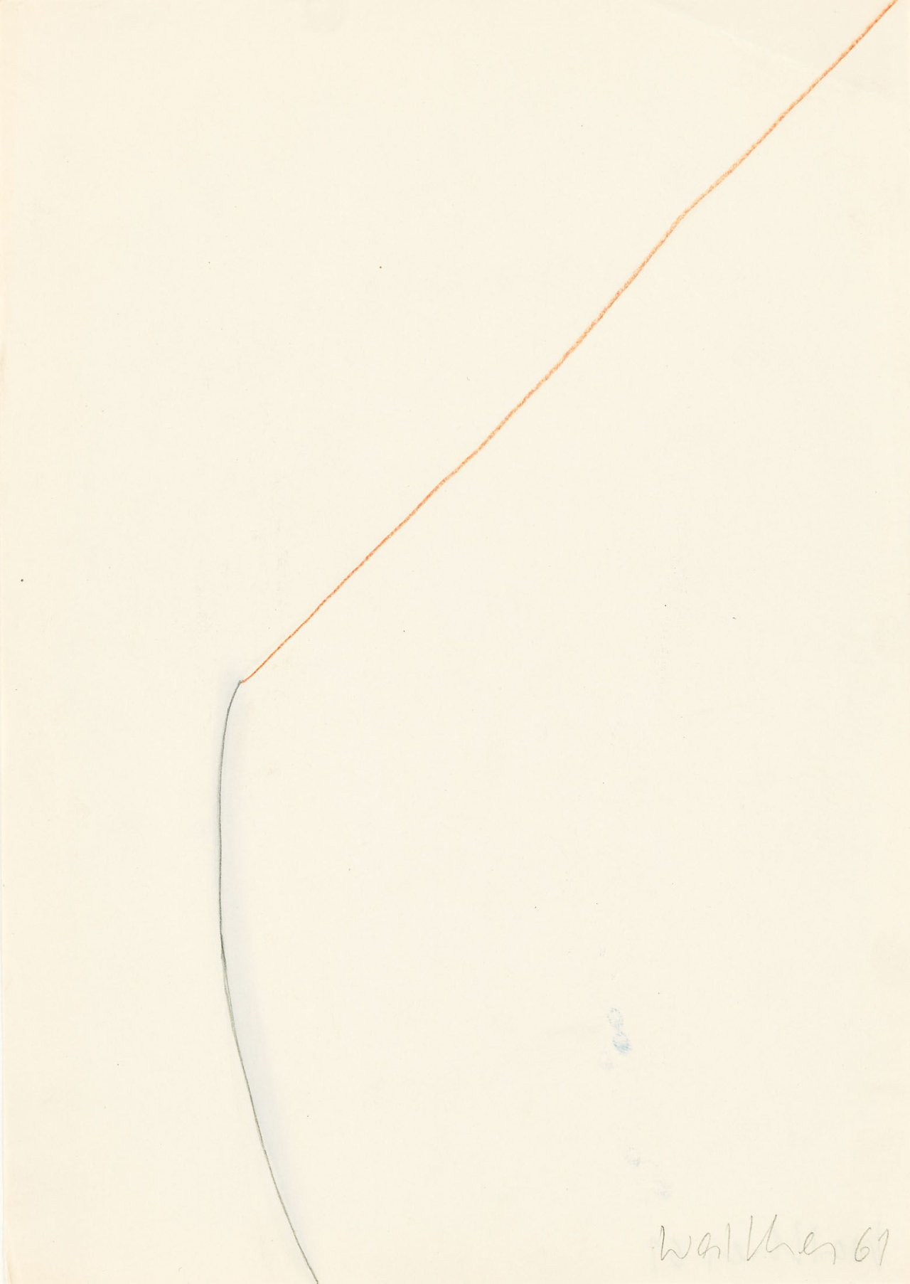 Auf diesem Bild ist das folgende Kunstwerk zu sehen: Franz Erhard Walther. Kritzelzeichnung. 1961.