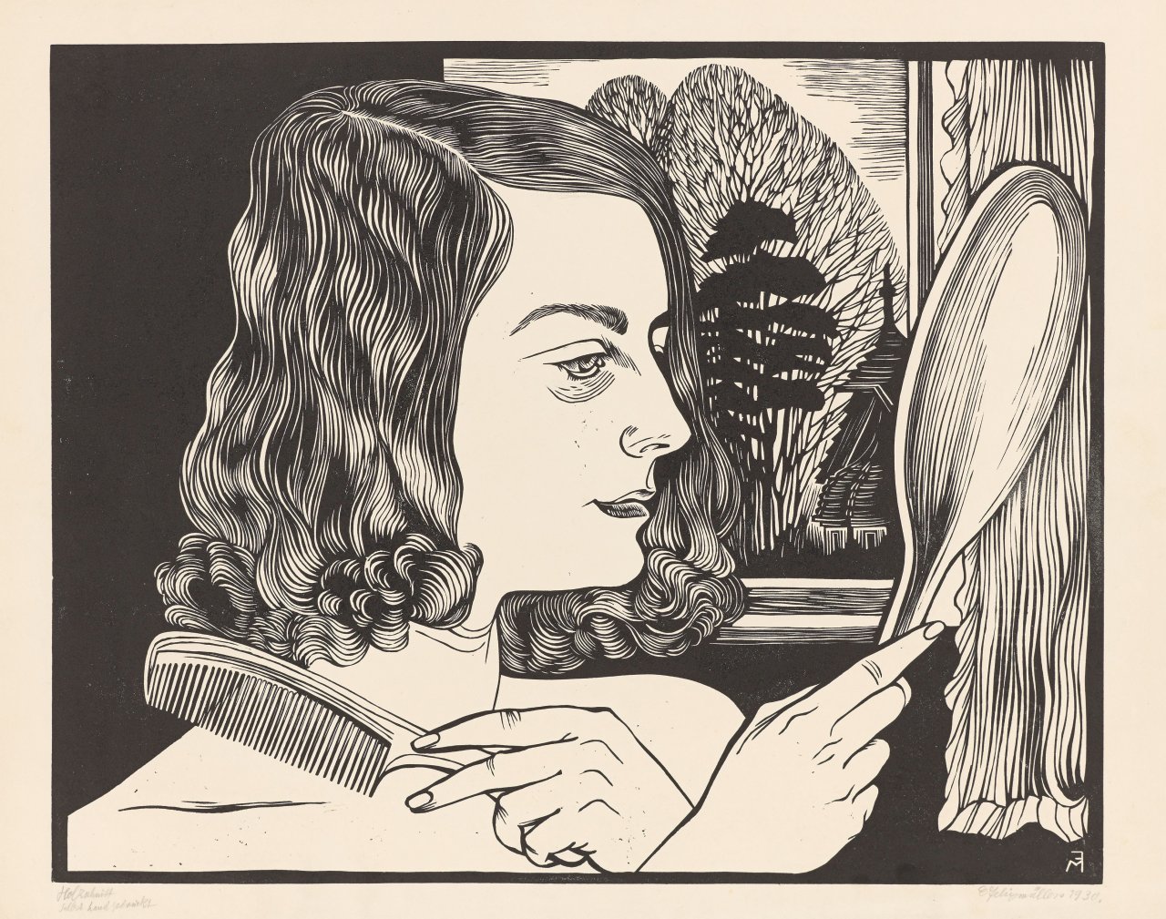 This picture shows the following artwork: Conrad Felixmüller. „Schönheit und Vergänglichkeit“. 1930.