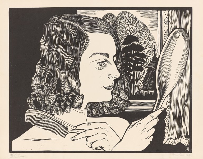 Auf diesem Bild ist das folgende Kunstwerk zu sehen: Conrad Felixmüller. „Schönheit und Vergänglichkeit“. 1930.