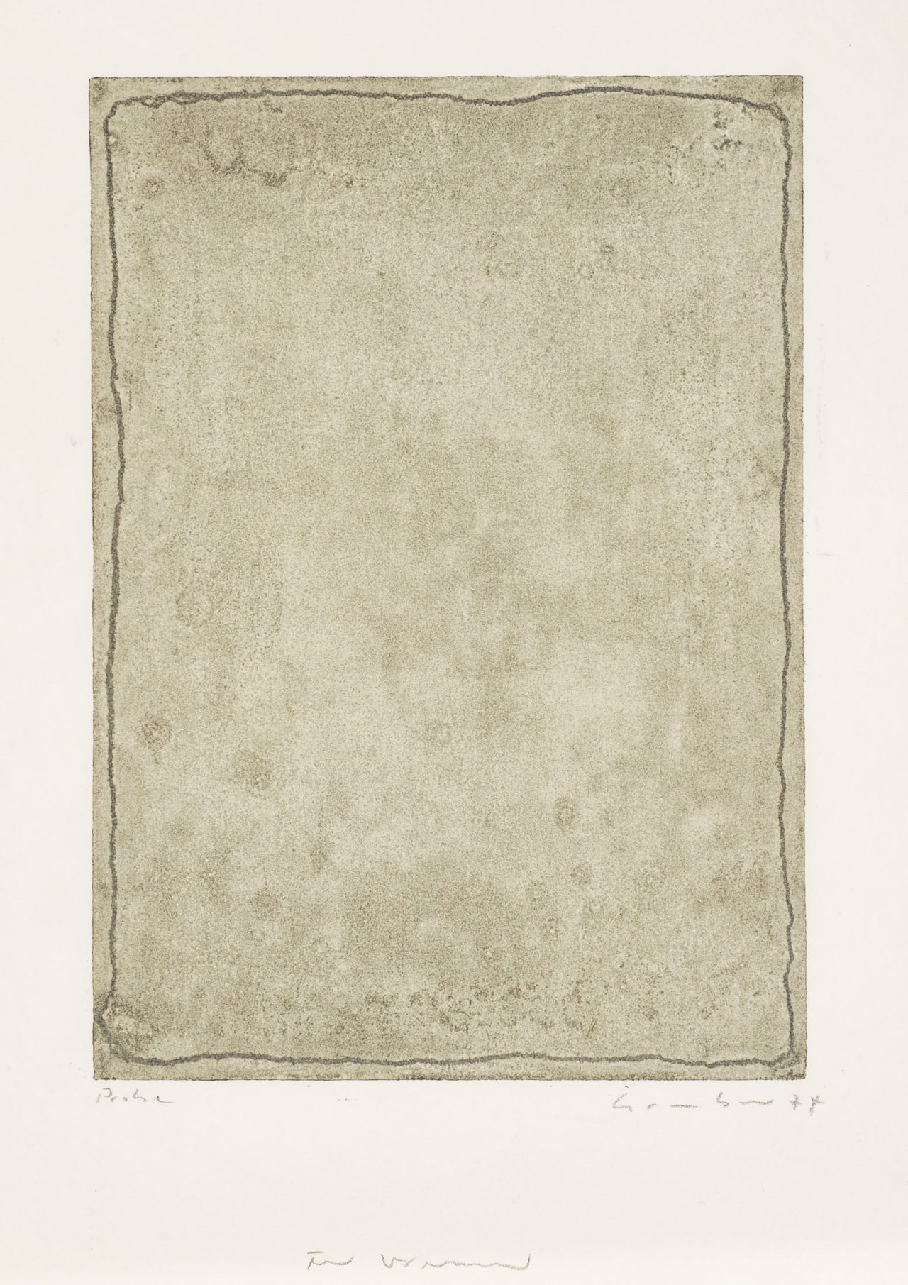 Auf diesem Bild ist das folgende Kunstwerk zu sehen: Gotthard Graubner. Ohne Titel. 1974.