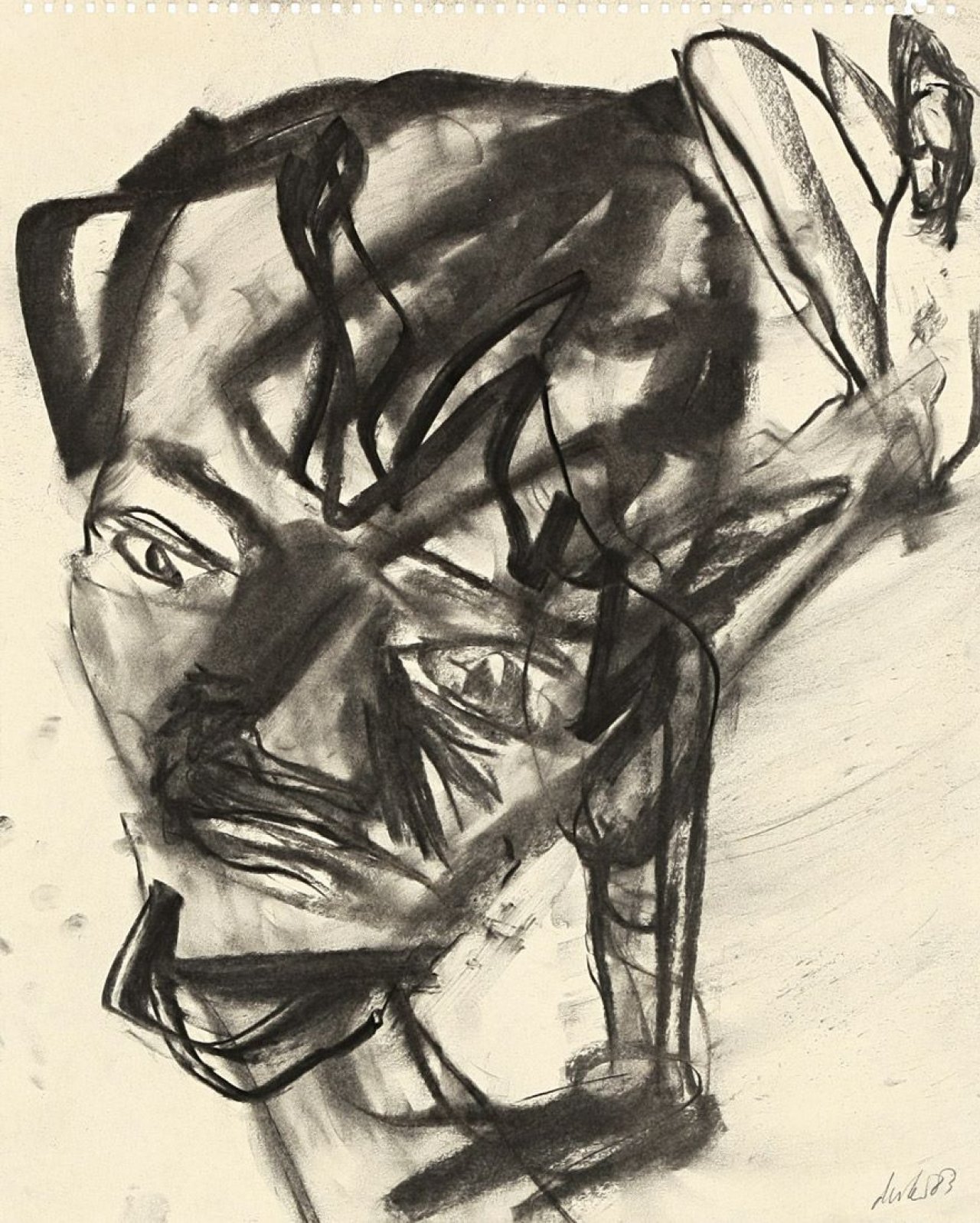 This picture shows the following artwork: Martin Disler. Kopf. 1983.