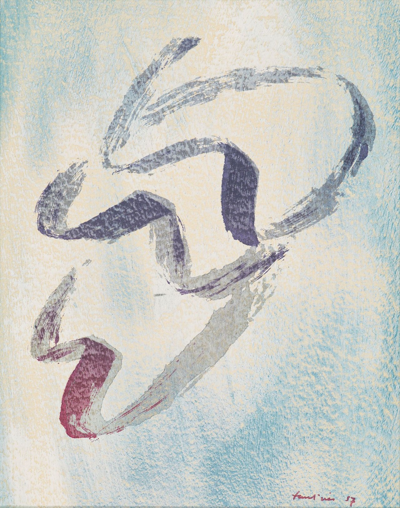 Auf diesem Bild ist das folgende Kunstwerk zu sehen: Jean Fautrier. „Annabelle nue“. 1957.