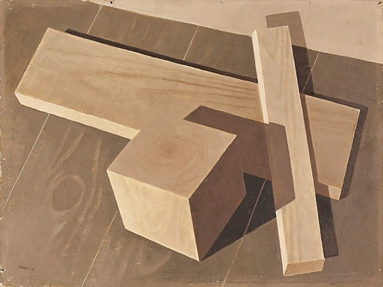 Auf diesem Bild ist das folgende Kunstwerk zu sehen: Siegfried Shalom Sebba. „Holz“. 1960.