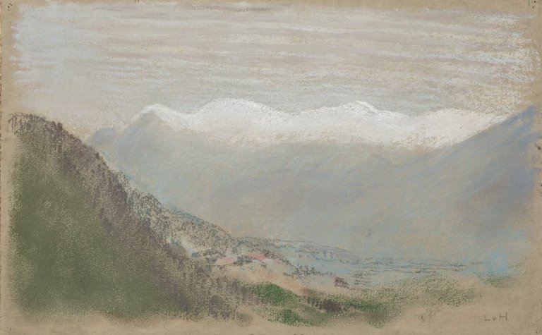 Auf diesem Bild ist das folgende Kunstwerk zu sehen: Ludwig von Hofmann. Abendstimmung.