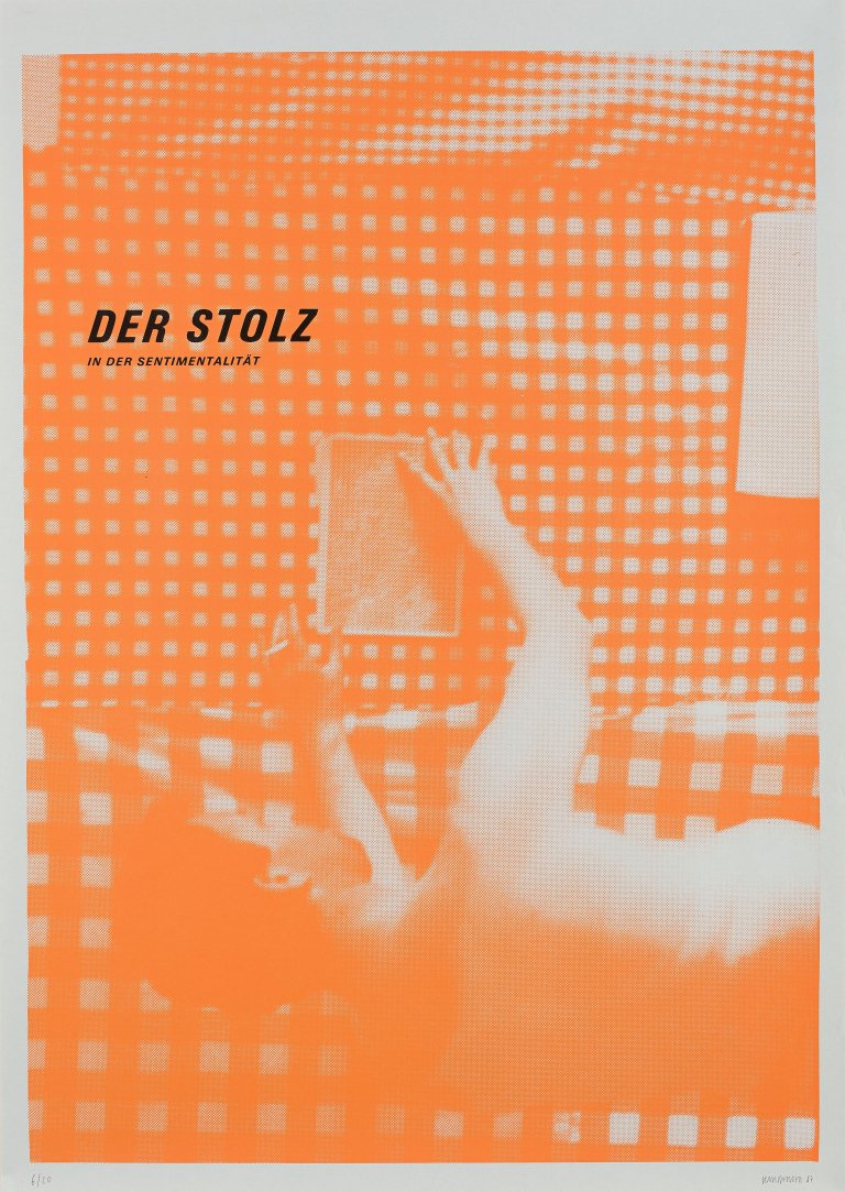 Auf diesem Bild ist das folgende Kunstwerk zu sehen: Martin Kippenberger. „Der Stolz in der Sentimentalität“. 1987.