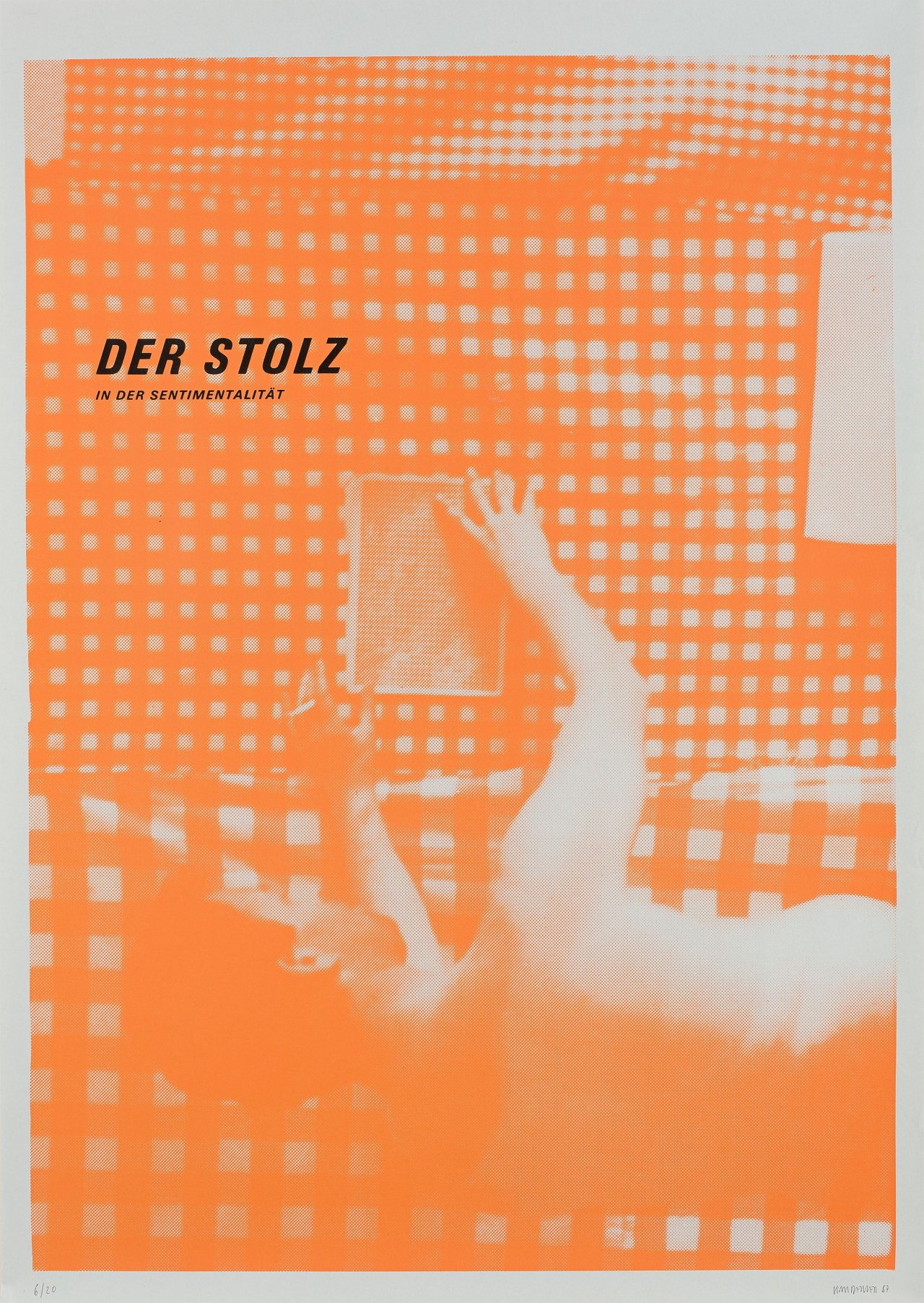 Auf diesem Bild ist das folgende Kunstwerk zu sehen: Martin Kippenberger. „Der Stolz in der Sentimentalität“. 1987.