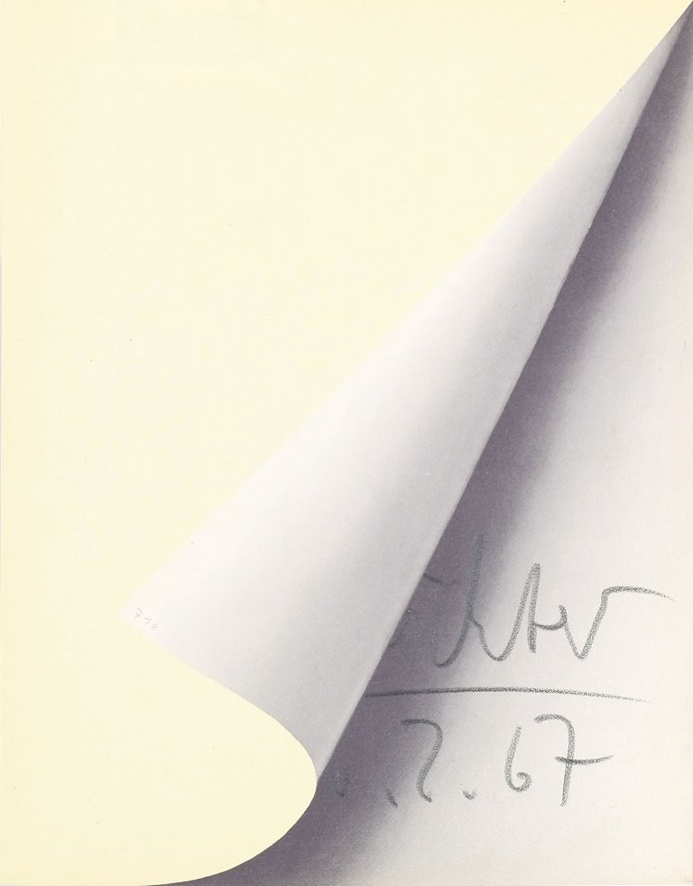 Auf diesem Bild ist das folgende Kunstwerk zu sehen: Gerhard Richter. „Blattecke“. 1967.