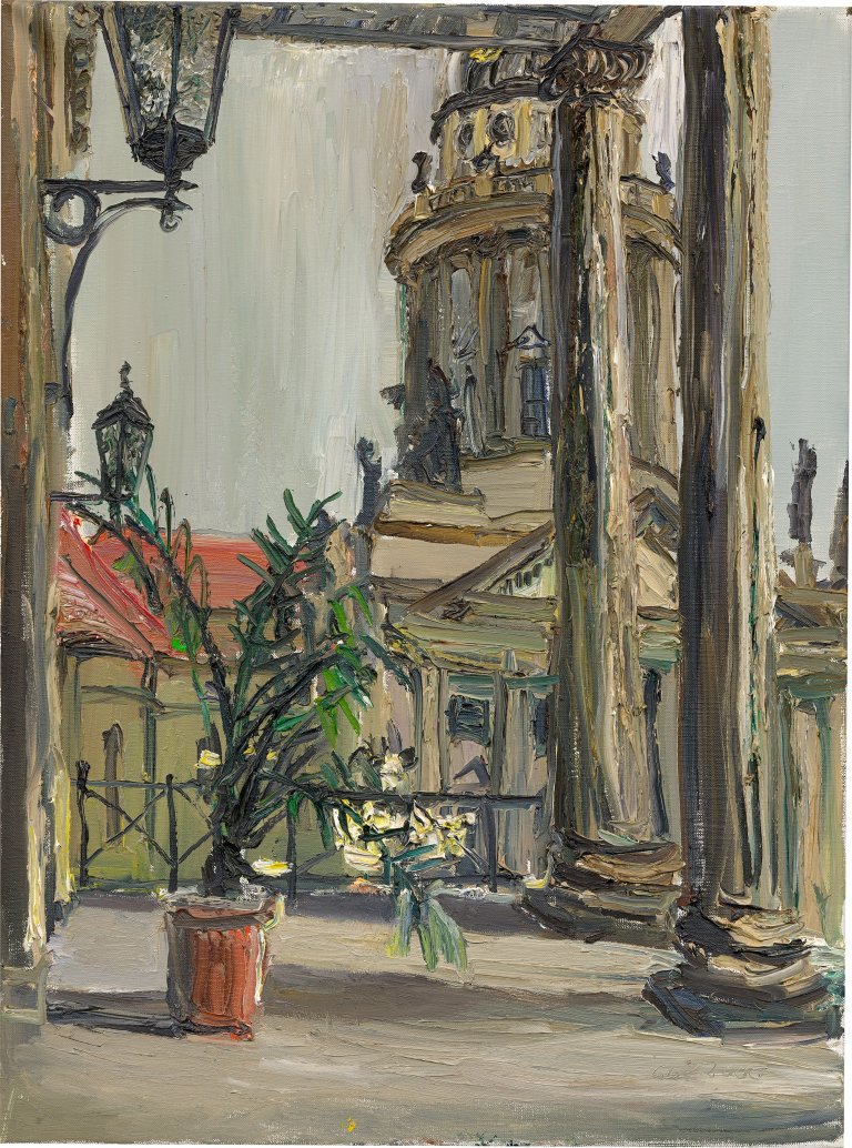 Auf diesem Bild ist das folgende Kunstwerk zu sehen: Christopher Lehmpfuhl. „Gendarmenmarkt Berlin“. 2000.