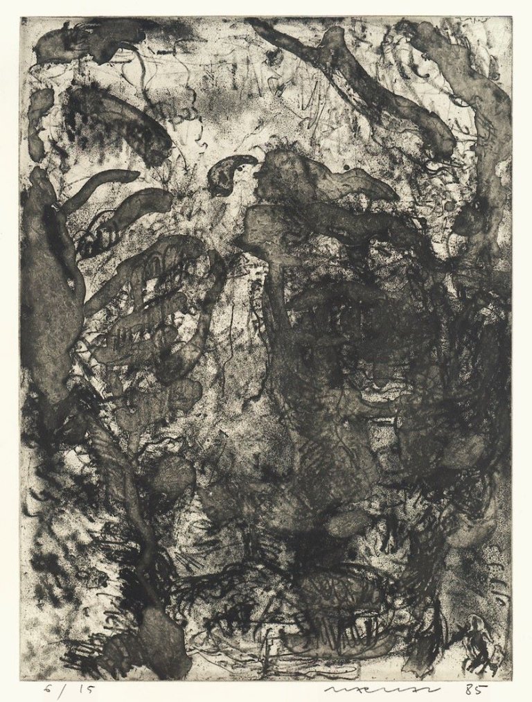 Auf diesem Bild ist das folgende Kunstwerk zu sehen:  Marwan. Kopf. 1985.