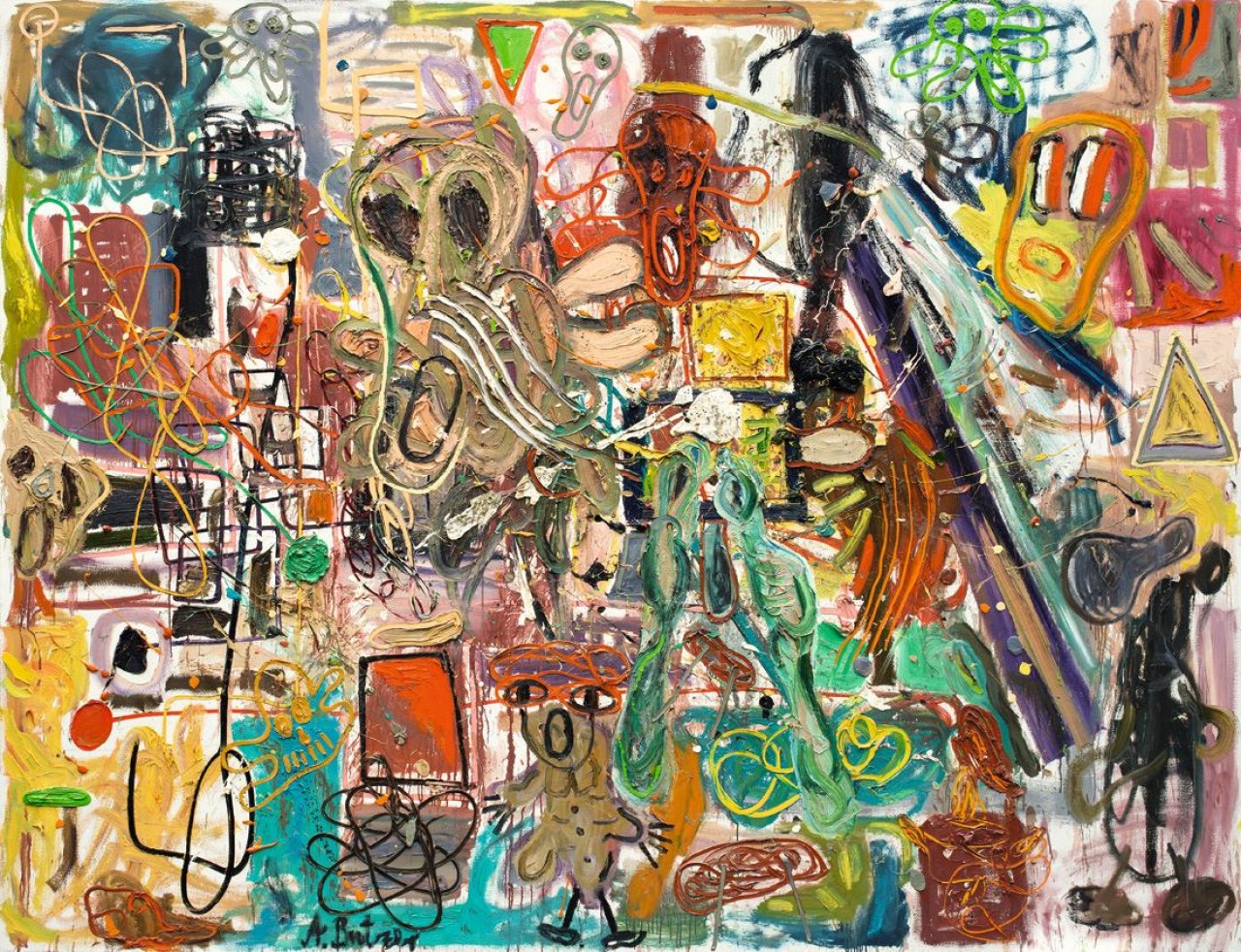 Auf diesem Bild ist das folgende Kunstwerk zu sehen: André Butzer. Ohne Titel (N-Donald). 2007.