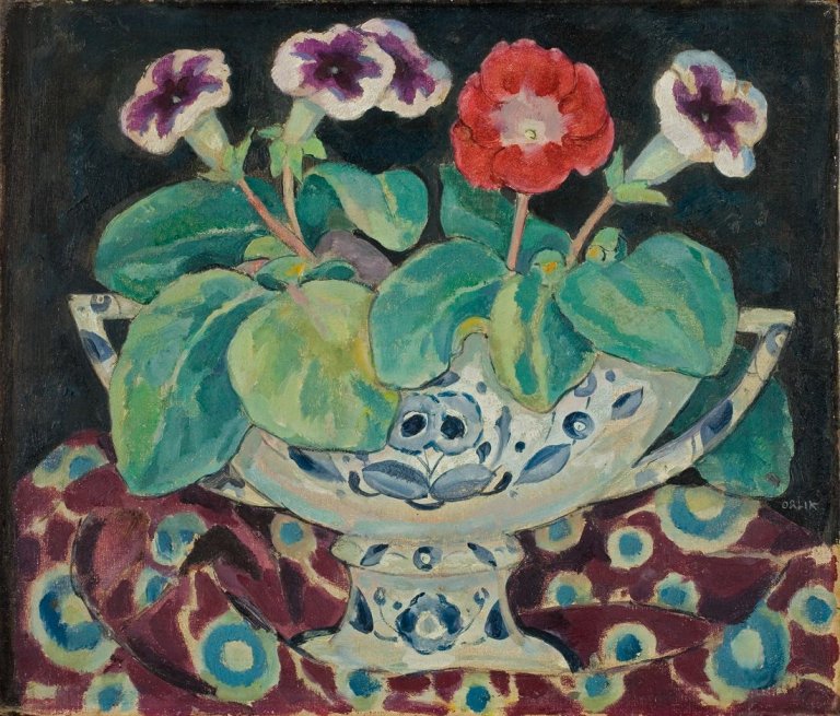 Auf diesem Bild ist das folgende Kunstwerk zu sehen: Emil Orlik. Blumenstilleben.