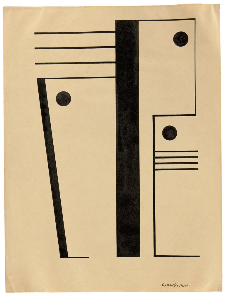 Auf diesem Bild ist das folgende Kunstwerk zu sehen: Karl Peter Röhl. Ohne Titel. 1922.