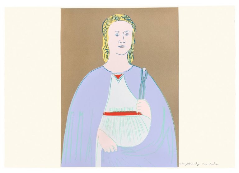 This picture shows the following artwork: Andy Warhol. „Saint Apollonia“. 1984.