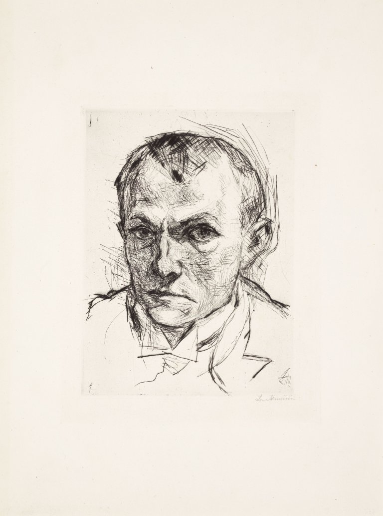 Auf diesem Bild ist das folgende Kunstwerk zu sehen: Max Beckmann. „Selbstbildnis“. 1914.