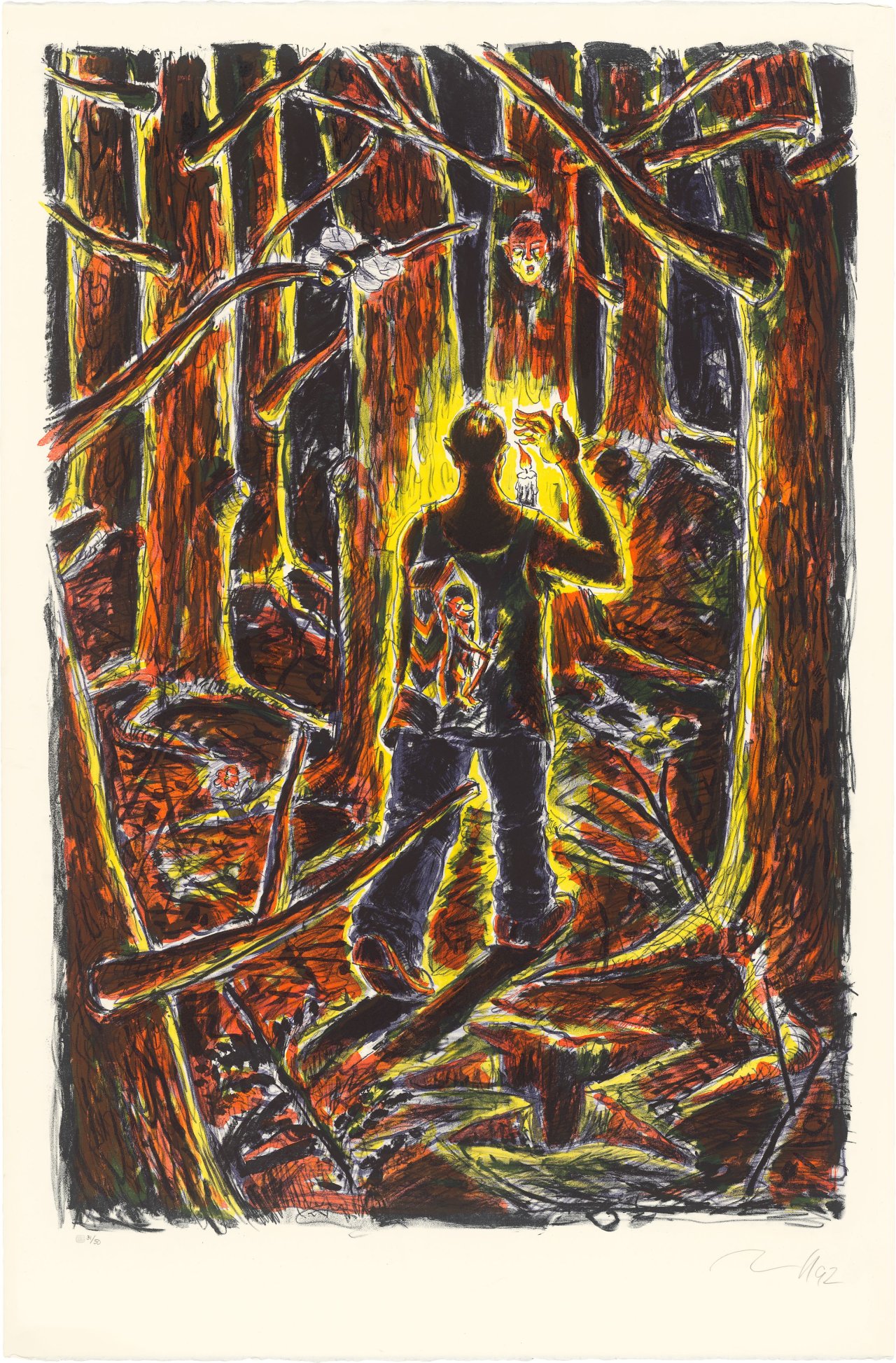 This picture shows the following artwork: Jörg Immendorff. ”Wartebiene”. 1992.