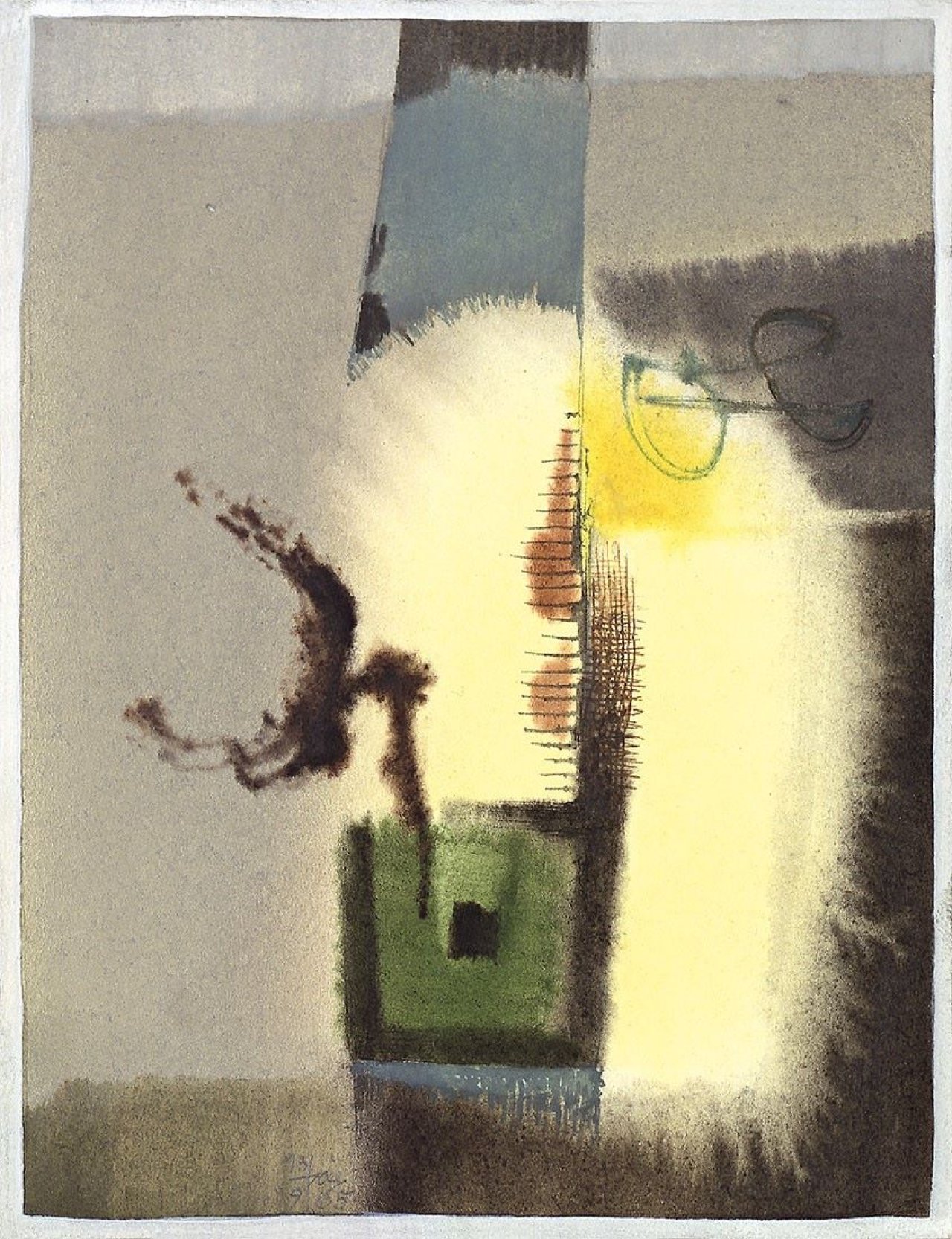 Auf diesem Bild ist das folgende Kunstwerk zu sehen: Hans Jaenisch. Ohne Titel (14/9/65). 1965.