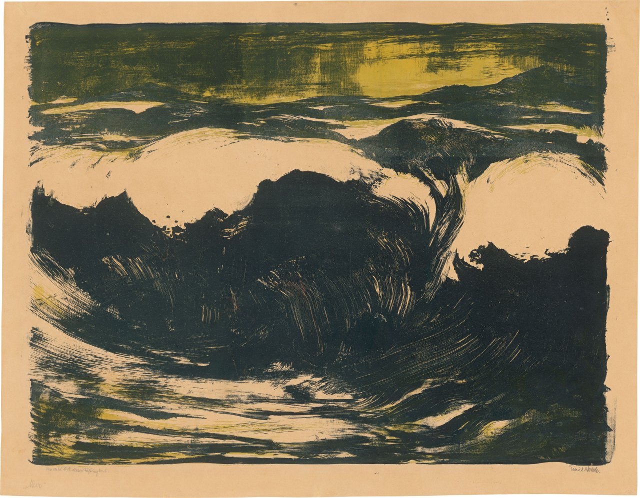 This picture shows the following artwork: Emil Nolde. ”Meer”. 1926.