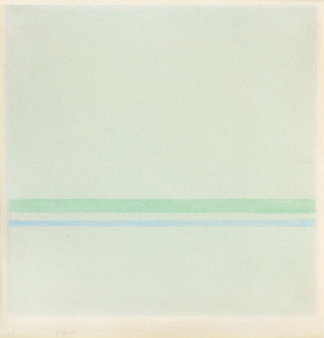 This picture shows the following artwork: Antonio Calderara. Untitled. 1970.