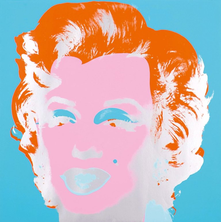 This picture shows the following artwork: Andy Warhol. Marilyn Monroe. 1970s.