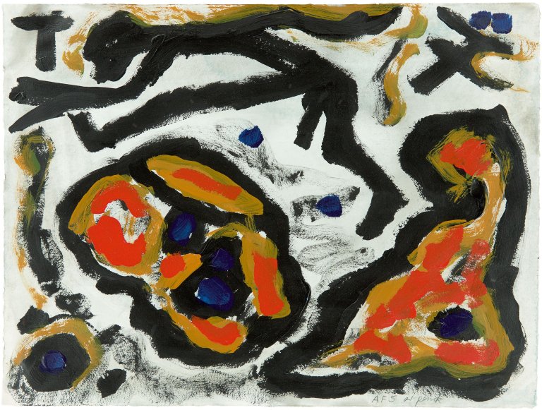 Auf diesem Bild ist das folgende Kunstwerk zu sehen: A.R. Penck. Ohne Titel.