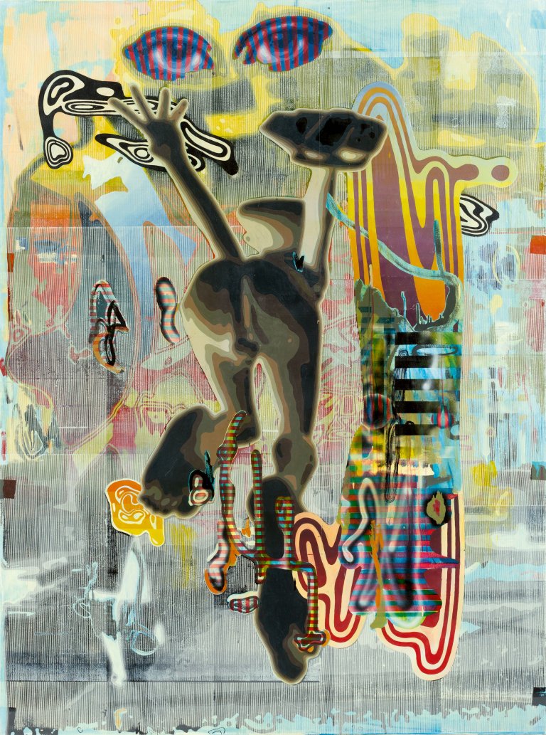 Auf diesem Bild ist das folgende Kunstwerk zu sehen: Markus Oehlen. Flieger. 2004.