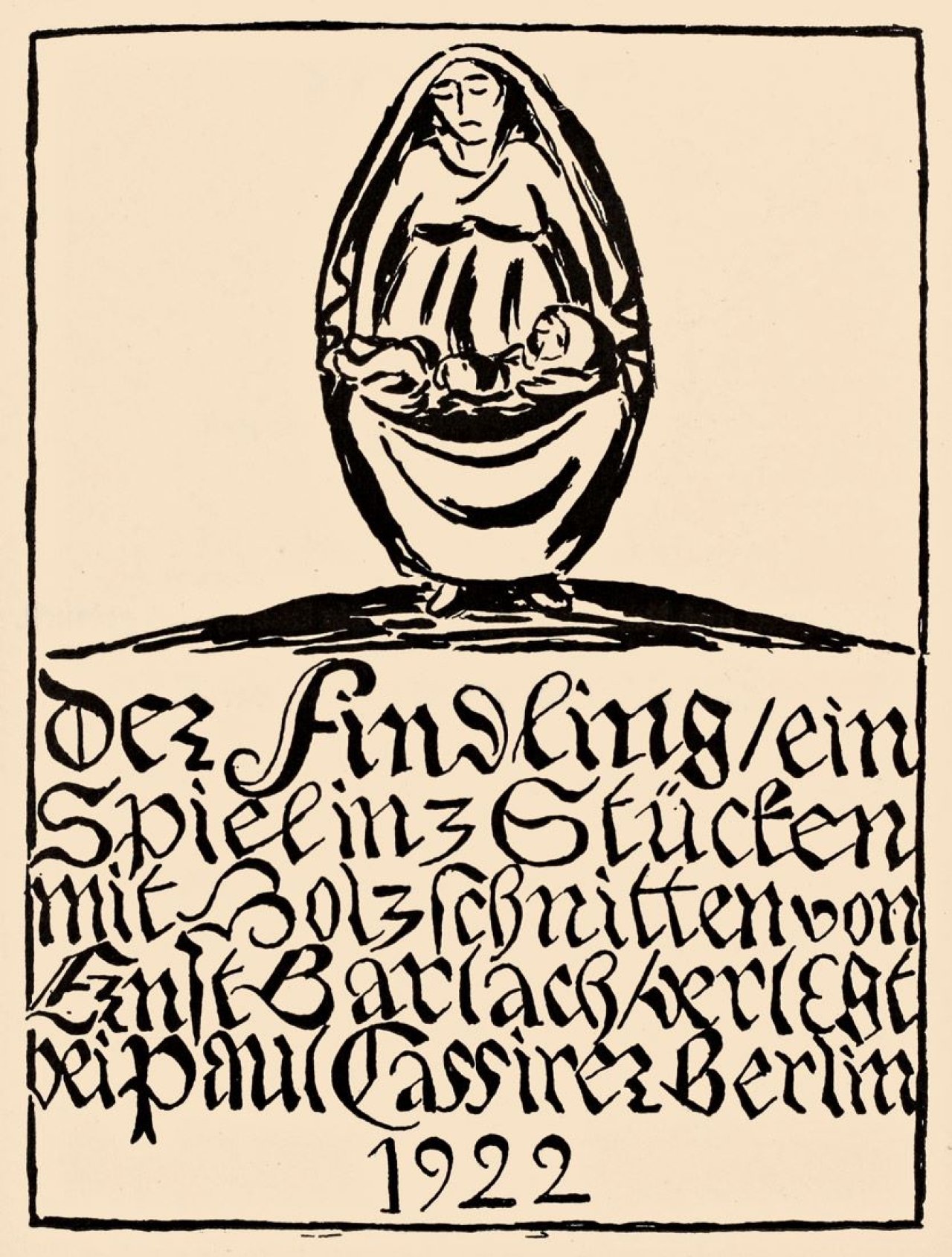 Auf diesem Bild ist das folgende Kunstwerk zu sehen: Ernst Barlach. „Der Findling“. 1922.