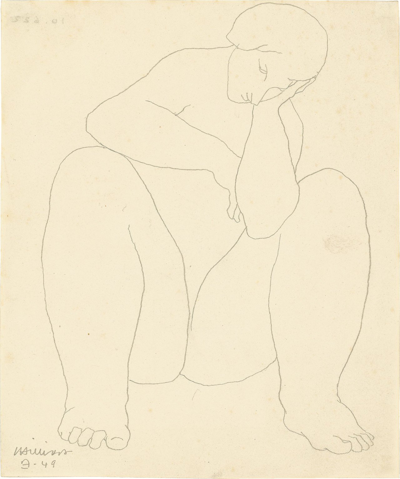 This picture shows the following artwork: Eduardo Chillida. ”Untitled”. 1949.