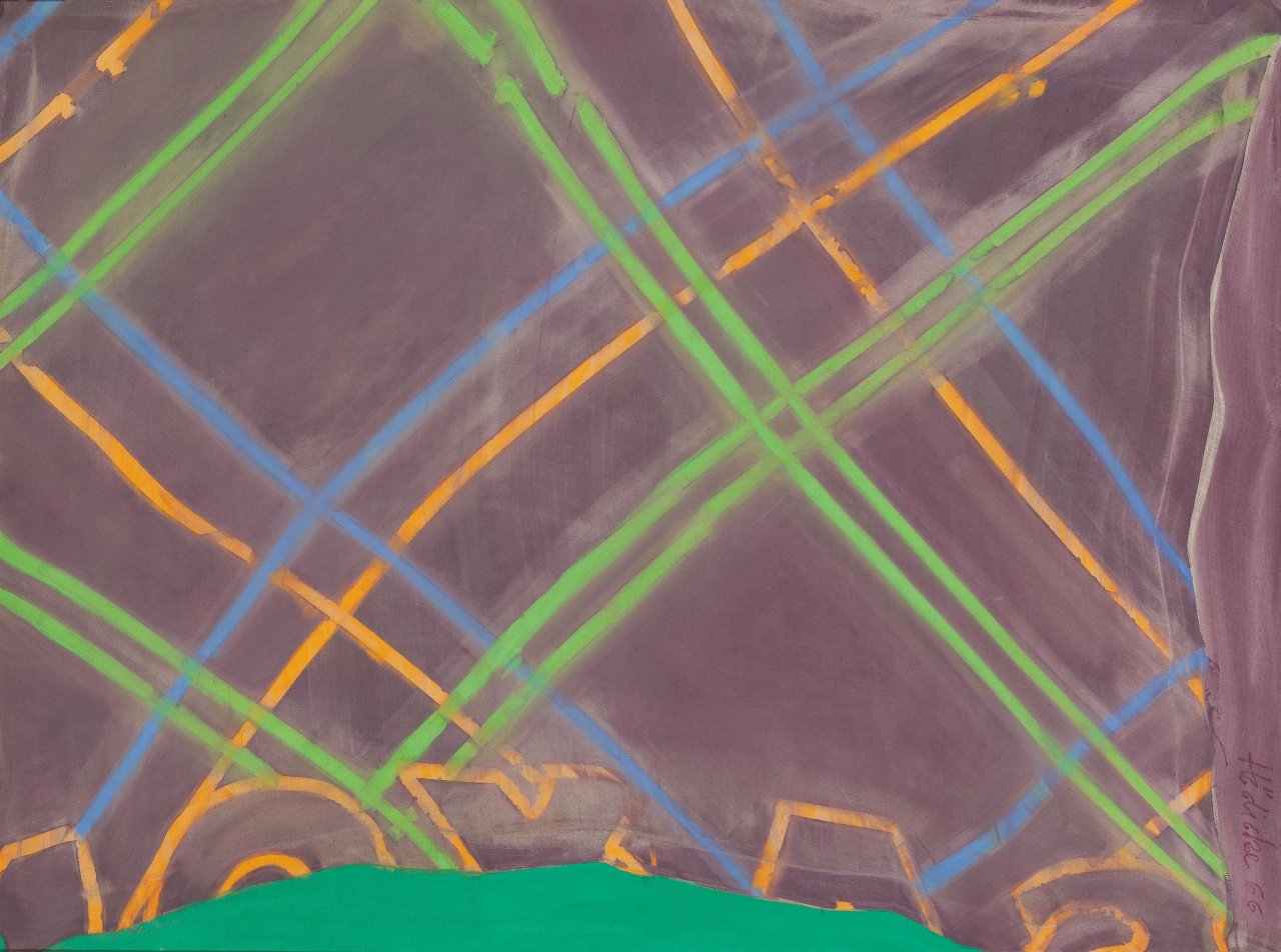 Auf diesem Bild ist das folgende Kunstwerk zu sehen: Karl Horst Hödicke. „Saxon“. 1966.