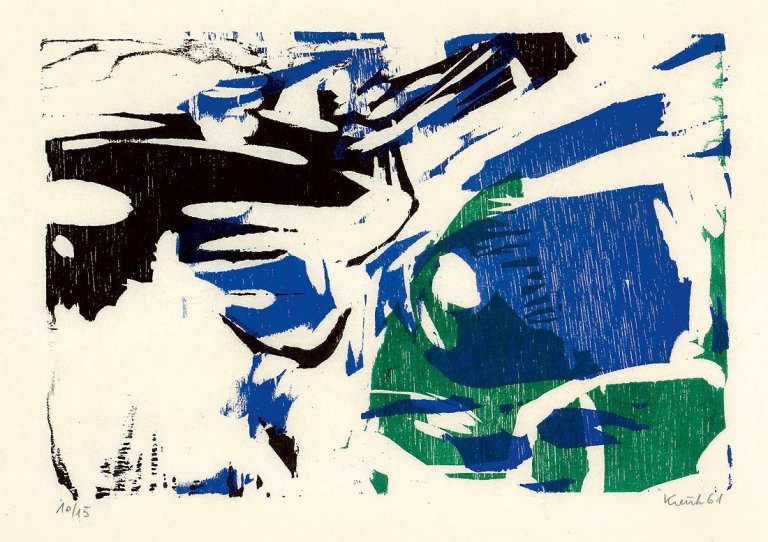 Auf diesem Bild ist das folgende Kunstwerk zu sehen: Heinz Kreutz. „Ohne Titel“ / „Ohne Titel“. 1961/1962.
