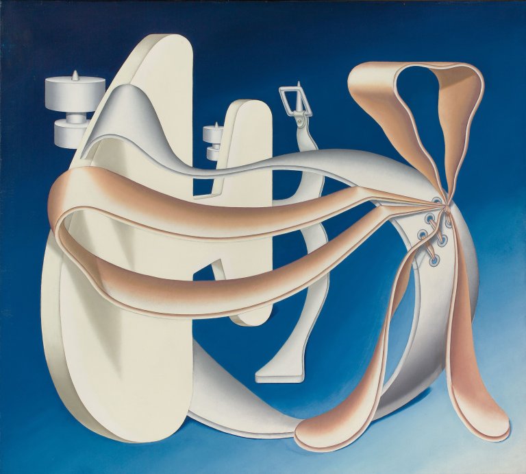 This picture shows the following artwork: Konrad Klapheck. „Müßiggang“. 1969.