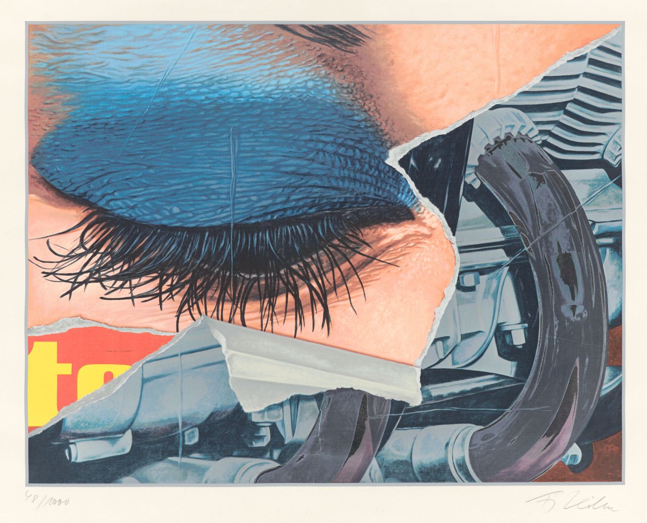 Auf diesem Bild ist das folgende Kunstwerk zu sehen: Fritz Köthe. Auge / Mund.