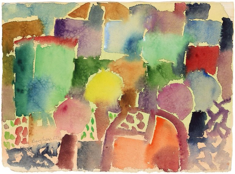 Auf diesem Bild ist das folgende Kunstwerk zu sehen: Eduard Bargheer. „Frühling“. 1965.