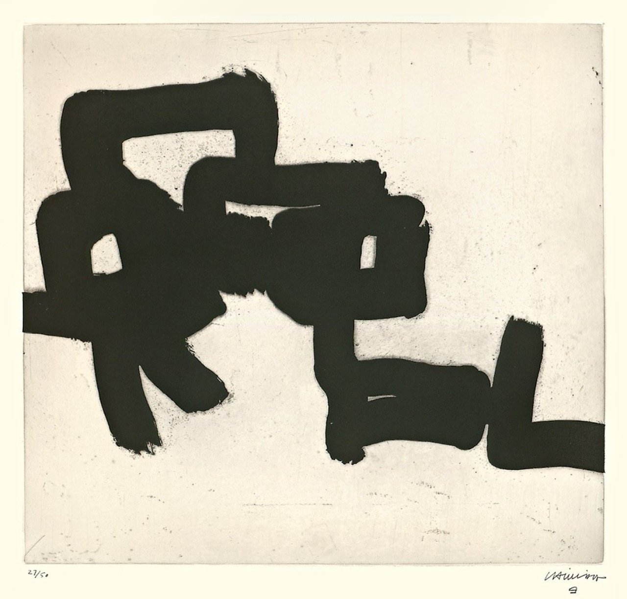 This picture shows the following artwork: Eduardo Chillida. „Grande Modulacion“. 1964.