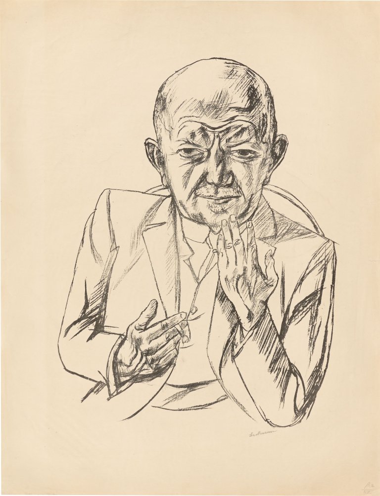Auf diesem Bild ist das folgende Kunstwerk zu sehen: Max Beckmann. „Bildnis Dr. Weidner“. 1921.