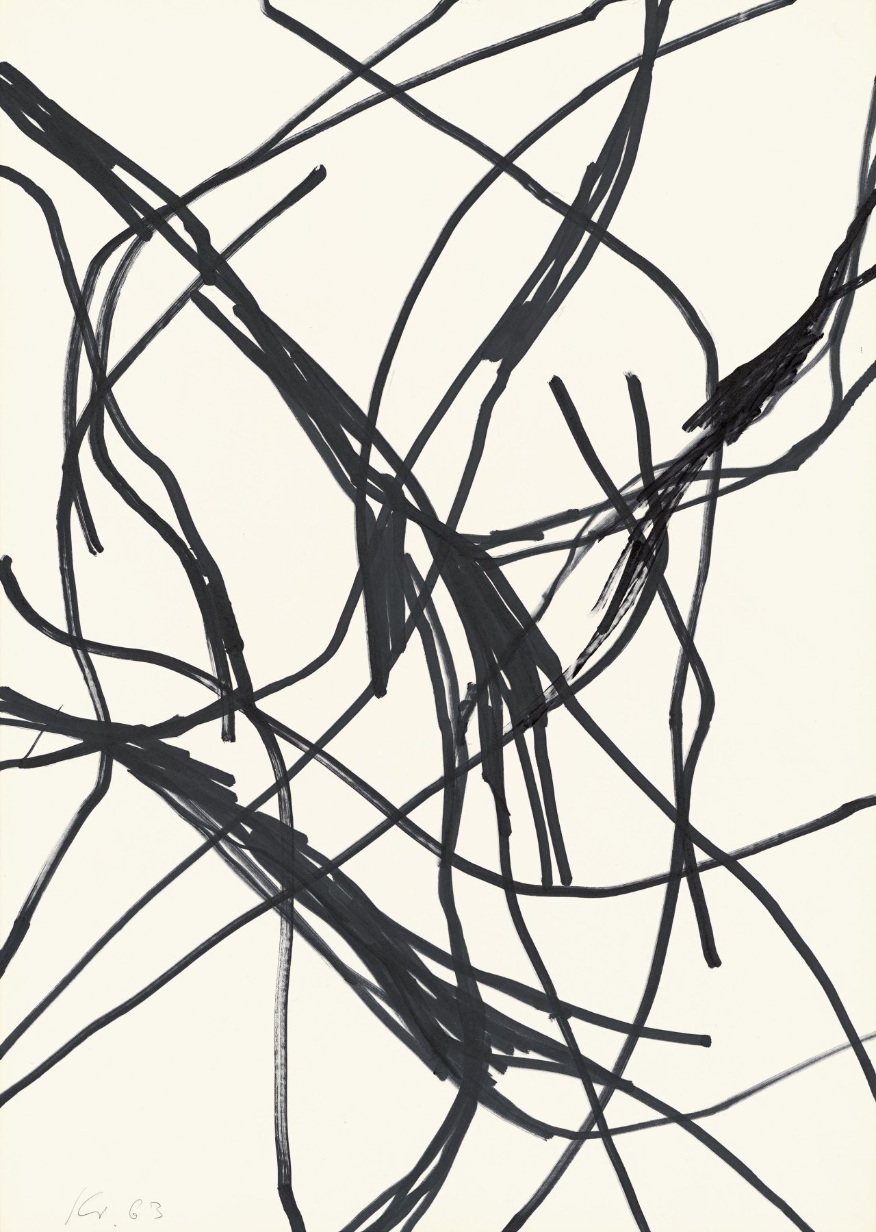 Auf diesem Bild ist das folgende Kunstwerk zu sehen: Norbert Kricke. „63/034“. 1963.