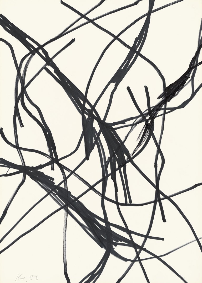 Auf diesem Bild ist das folgende Kunstwerk zu sehen: Norbert Kricke. „63/034“. 1963.