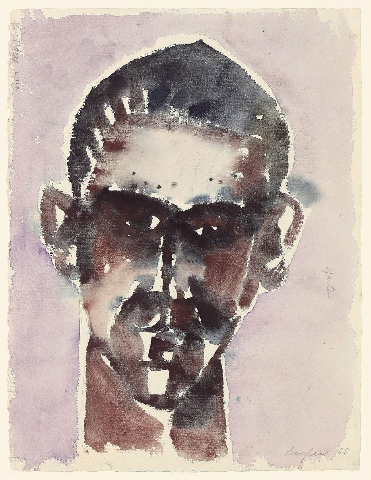 Auf diesem Bild ist das folgende Kunstwerk zu sehen: Eduard Bargheer. Kopf. 1965.