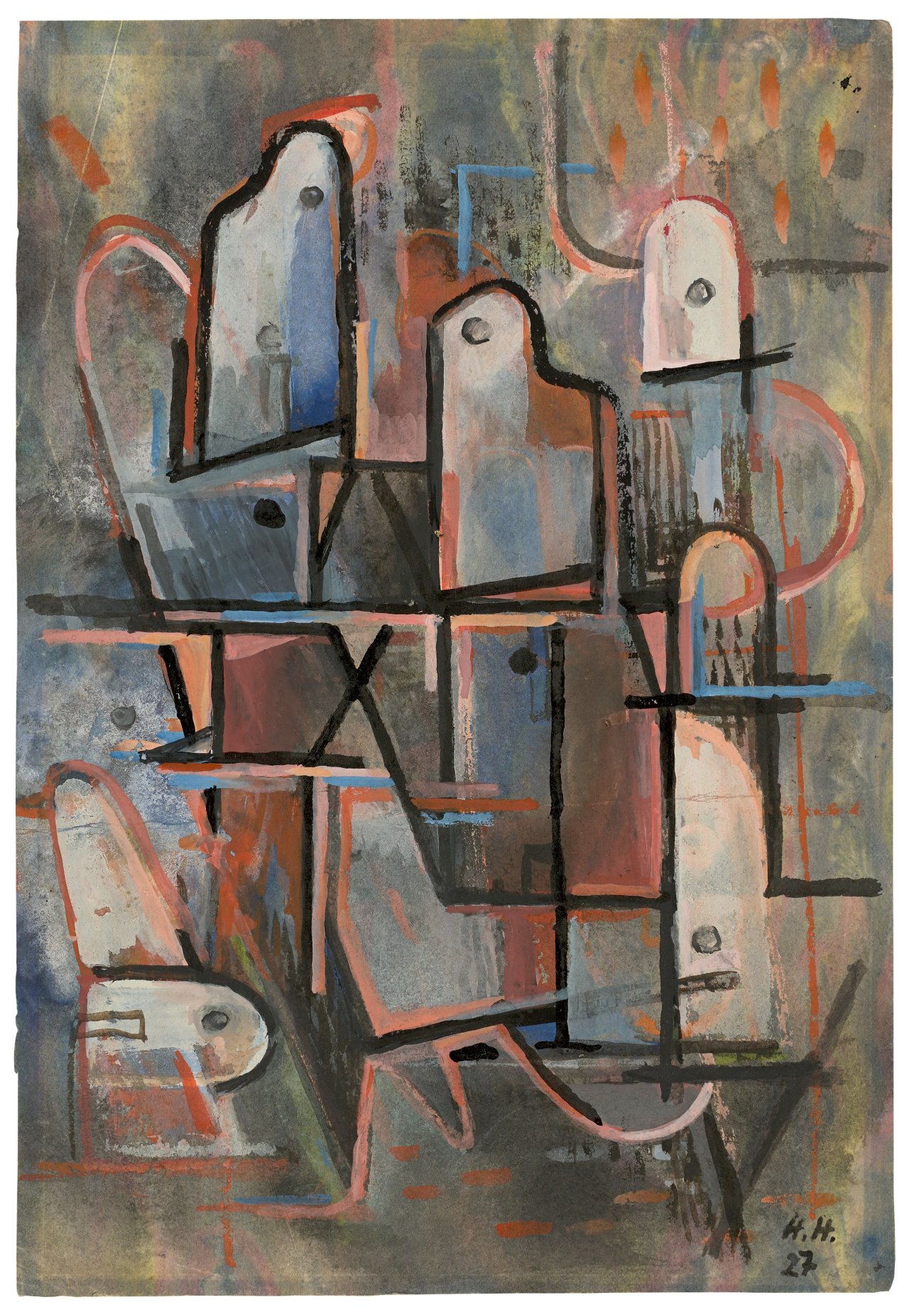 Auf diesem Bild ist das folgende Kunstwerk zu sehen: Hannah Höch. Ohne Titel. 1927.